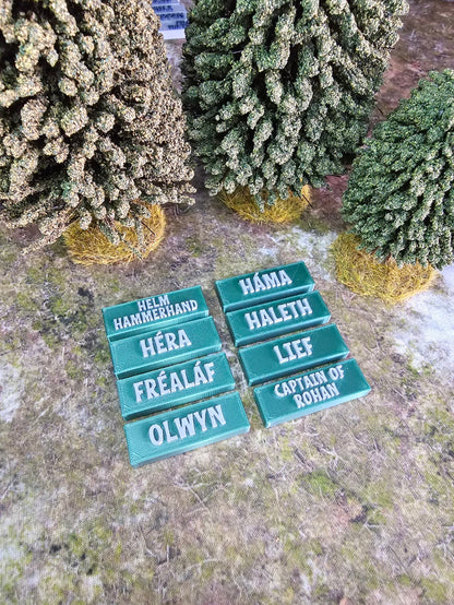 Good LEGACY MESBG Hero Nameplates • PlanetMithril Hero Tracker Add-On