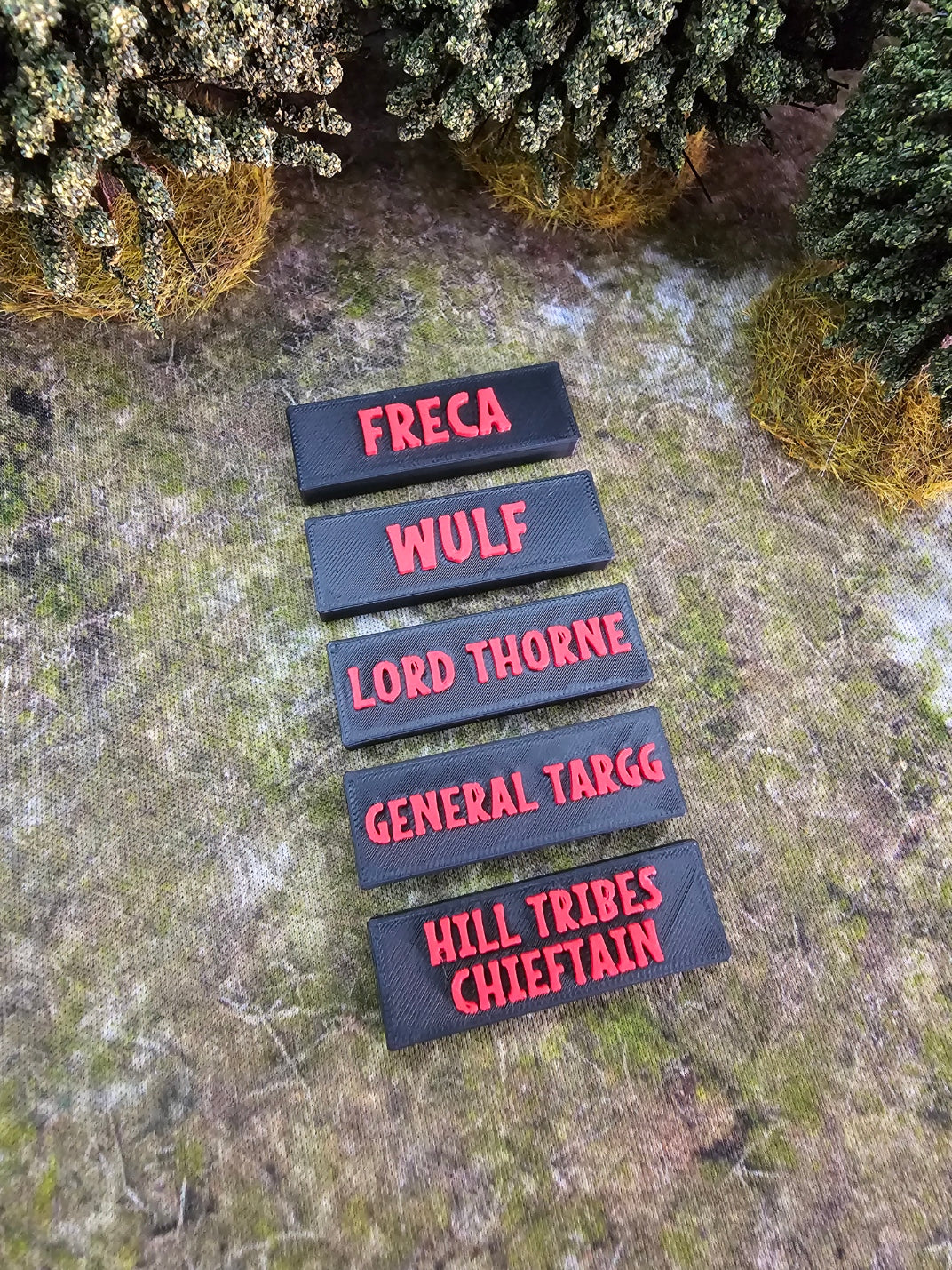 Evil MESBG Hero Nameplates • PlanetMithril Hero Tracker Add-On