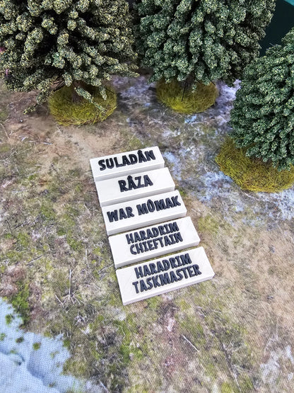 Evil MESBG Hero Nameplates • PlanetMithril Hero Tracker Add-On
